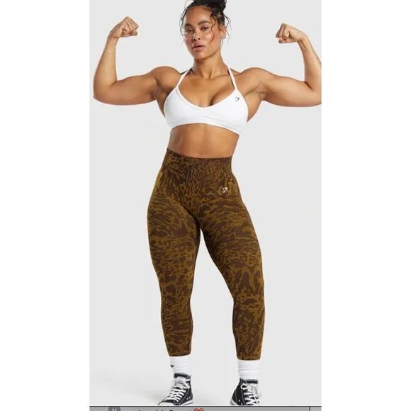 Gymshark Womens Animal Print Legging XL - Picture 2 of 14